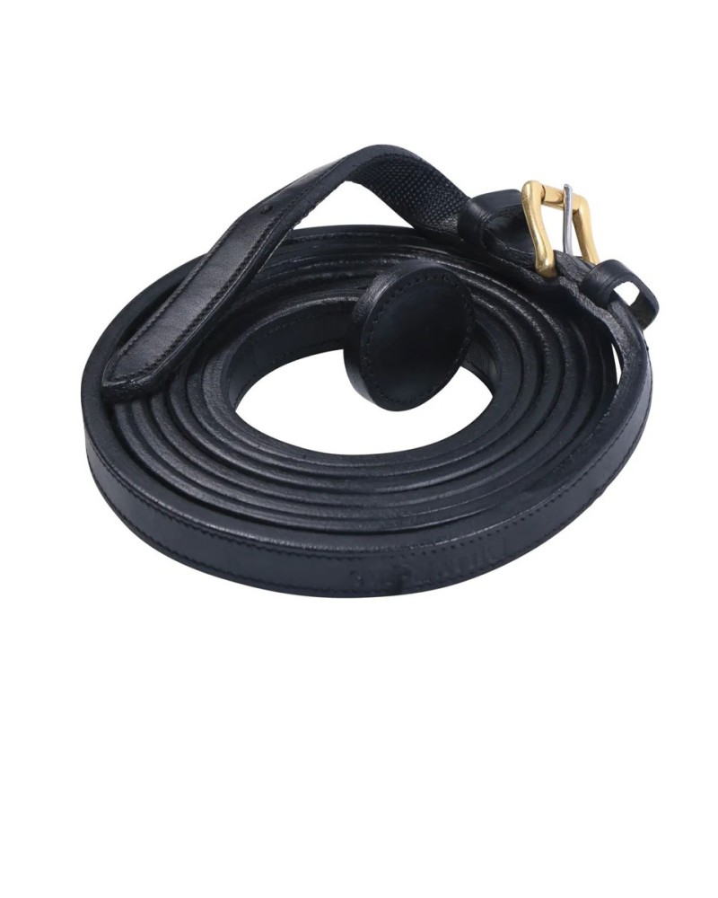 Billy Royal Flat Leather Black Show Lead 1 x10